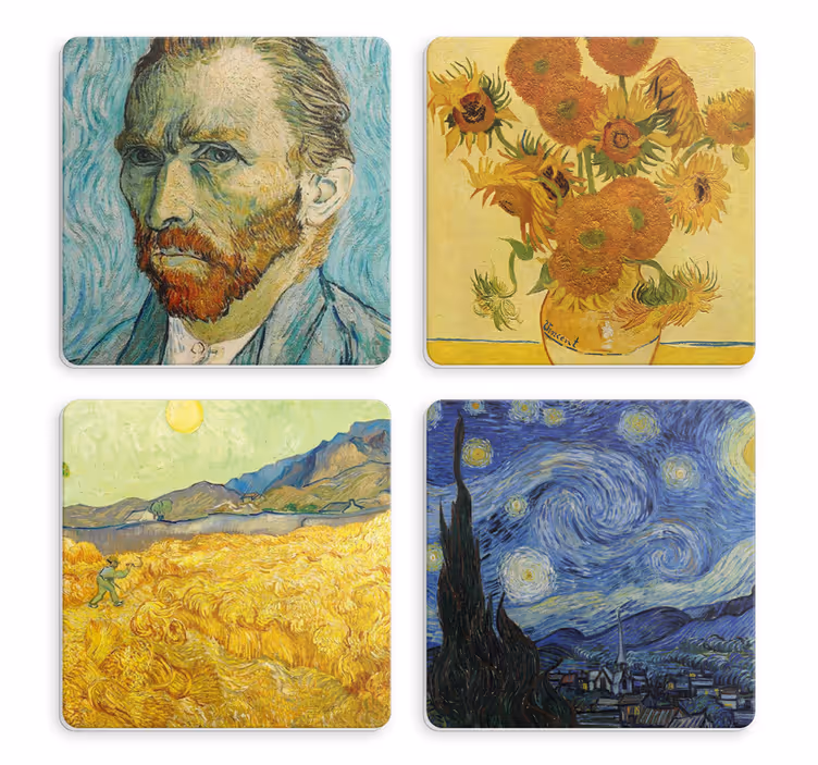 Van Gogh's art more coaster - TenStickers