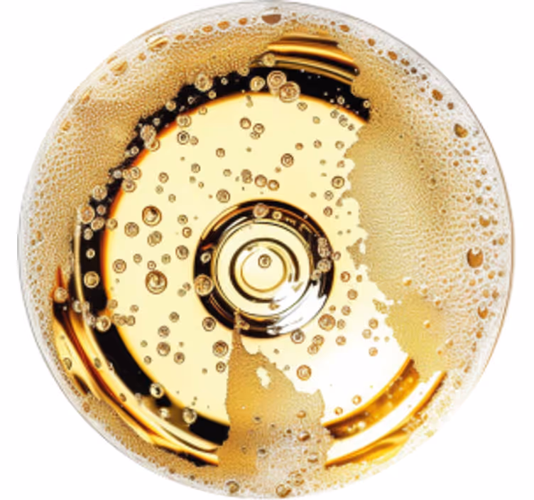 Champagne texture drink coasters - TenStickers