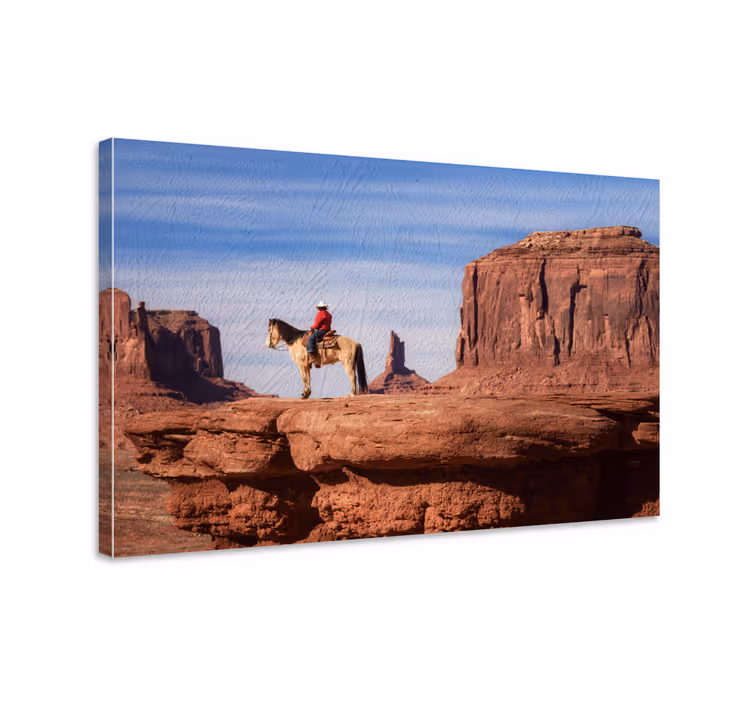 Horse wall art wild west grand canyon painting - TenStickers
