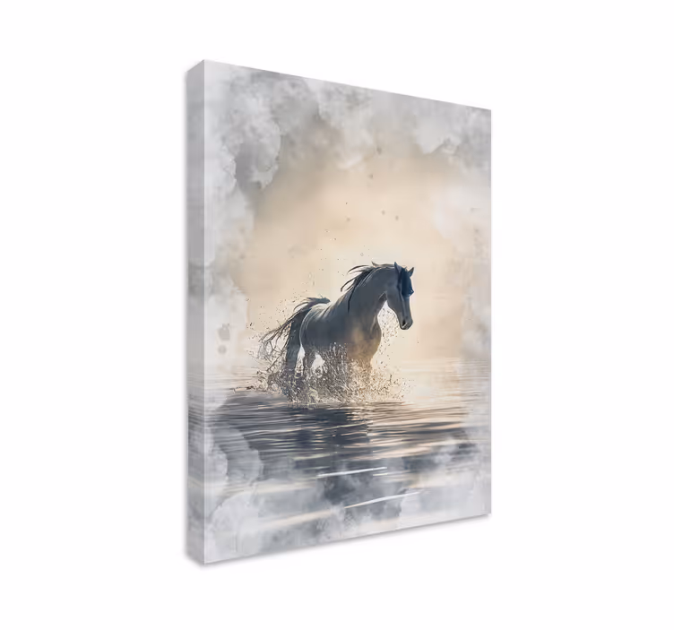 Horse wall art of untamed mustang - TenStickers