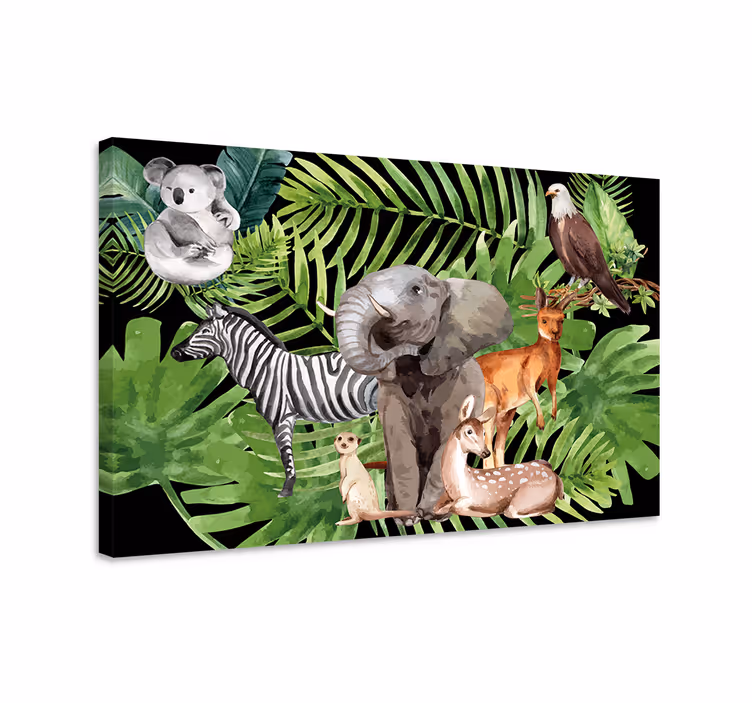 Elephant wallart animal kingdom decor - TenStickers