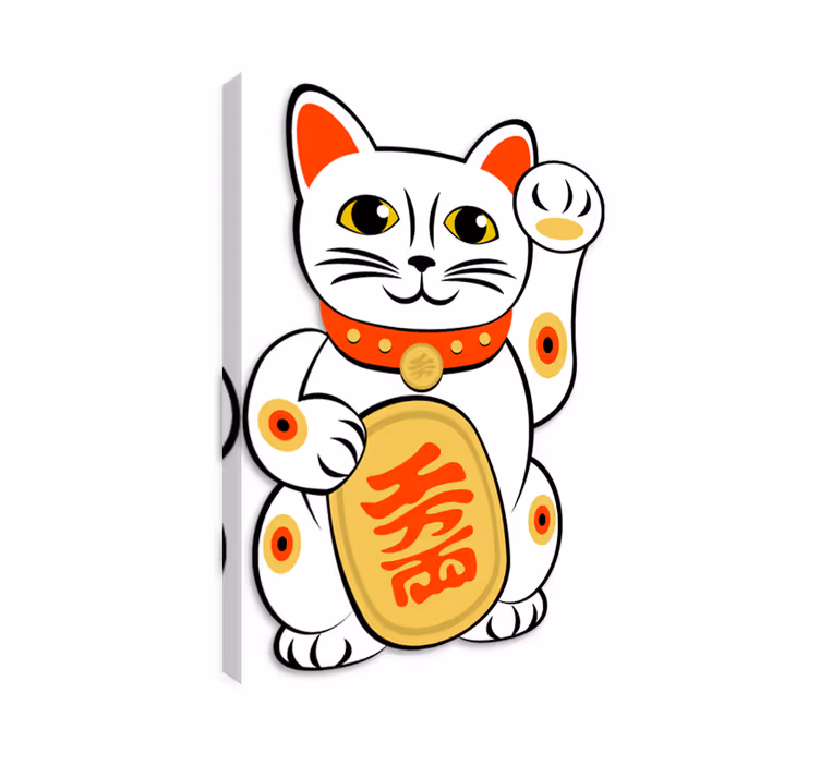 Cat wall art chinese cat vinyl decor - TenStickers