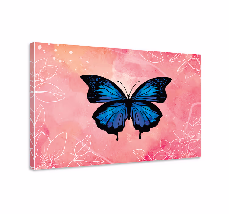 Beautiful and colorful butterfly canvas - TenStickers