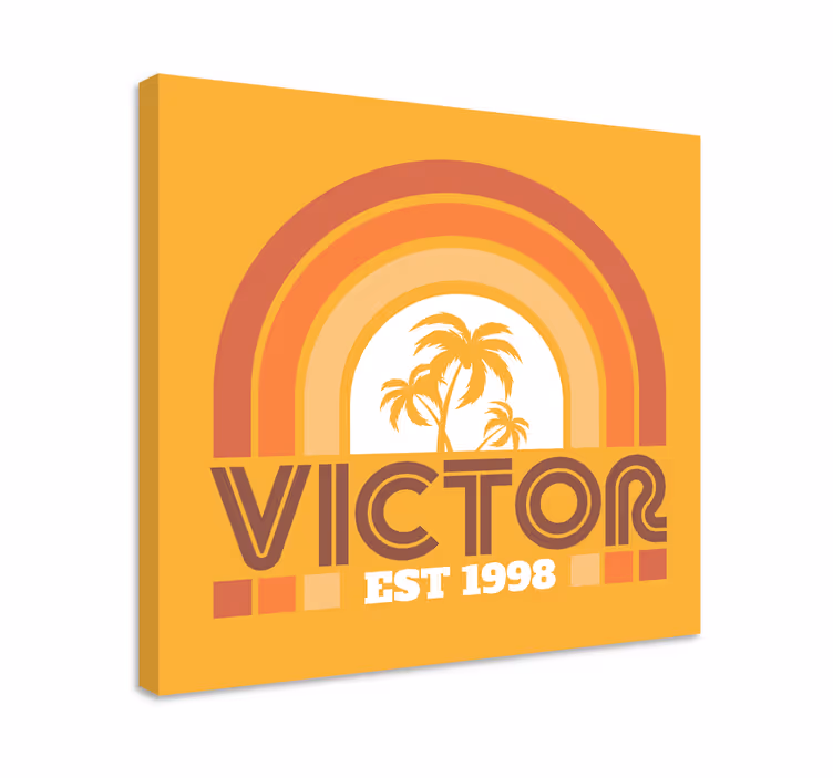 Customised Palm Retro  vintage wall prints - TenStickers