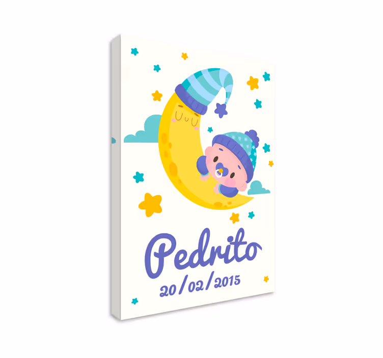 Cocktail canvas dreamy baby moon - TenStickers