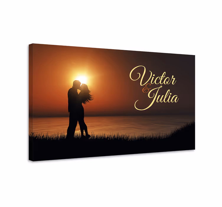 Loving landscape Canvas wall art - TenStickers