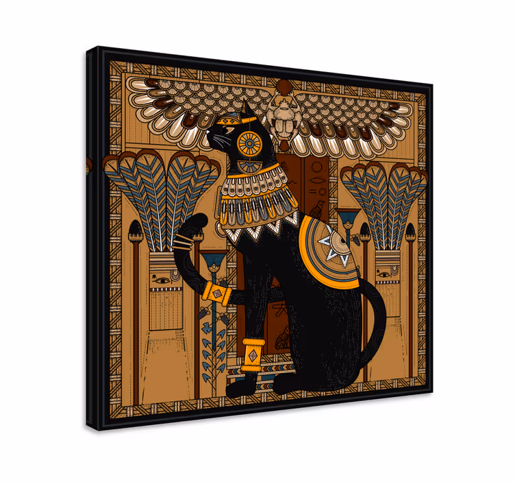 Egyptian Cat canvas print - TenStickers