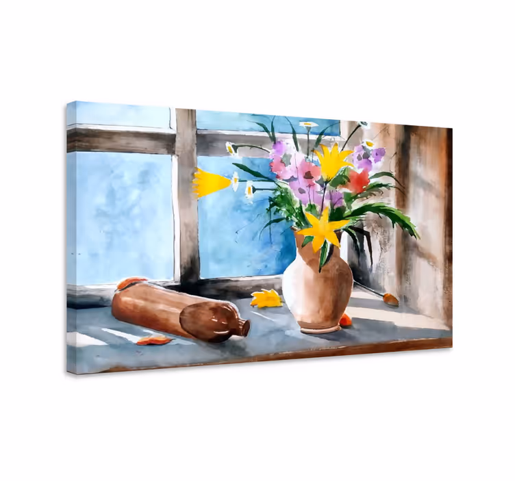Vintage kitchen plants wall print - TenStickers