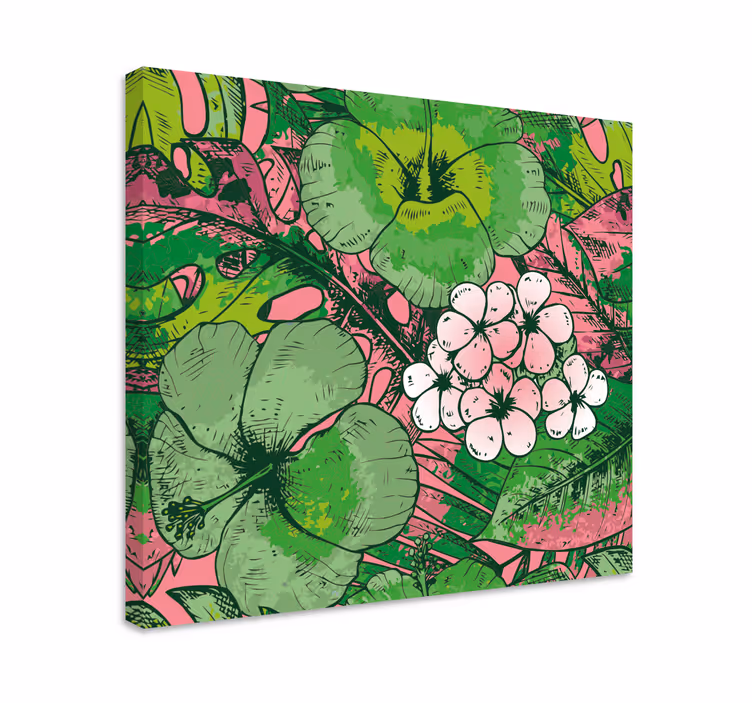 Flowers canvas botanical floral display - TenStickers