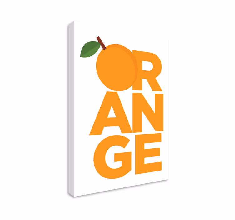 Fruit canvas wall art fresh citrus design - TenStickers