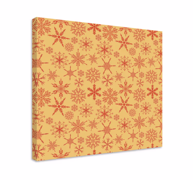 Landscape canvas with snowflake design - TenStickers