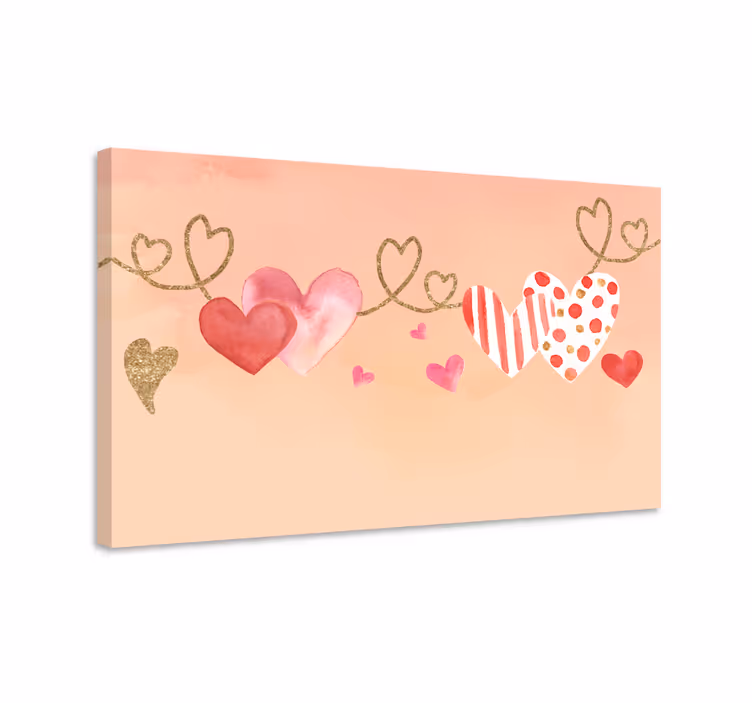Flowers canvas heartfelt connections - TenStickers