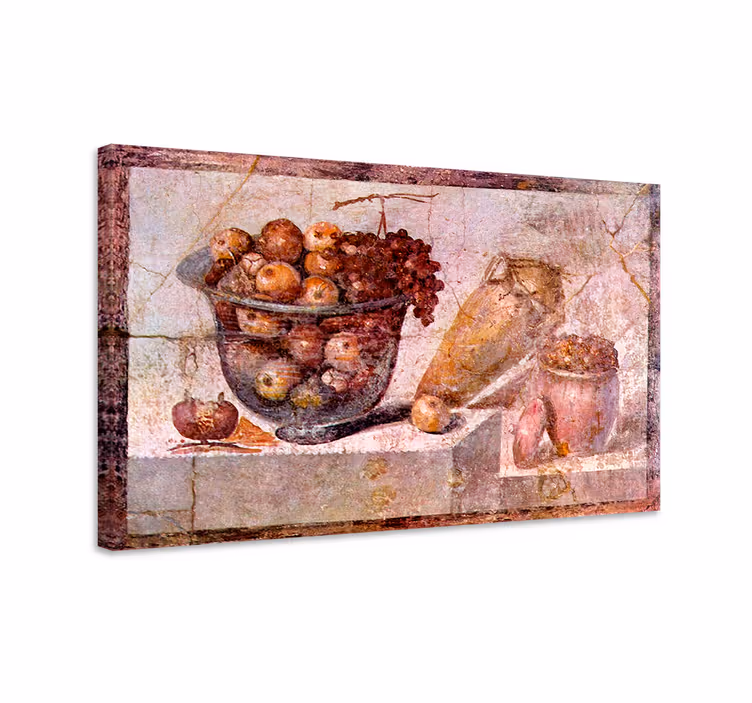 Fruit canvas wall art fruit bowl display - TenStickers