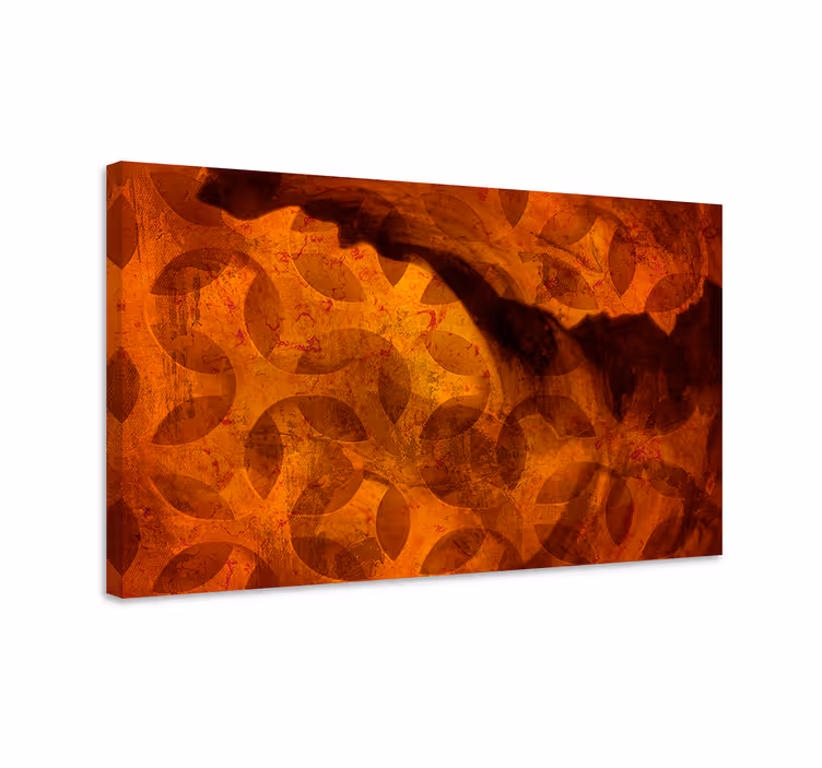 Abstract wall art 1 elegant leaf designs - TenStickers
