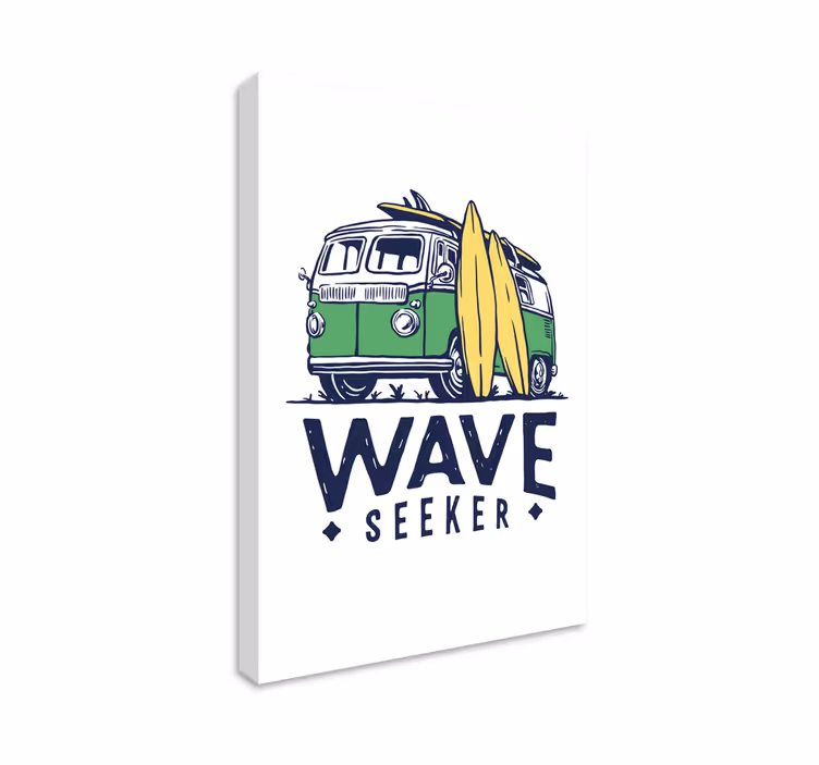 Surfer truck teen canvas prints - TenStickers