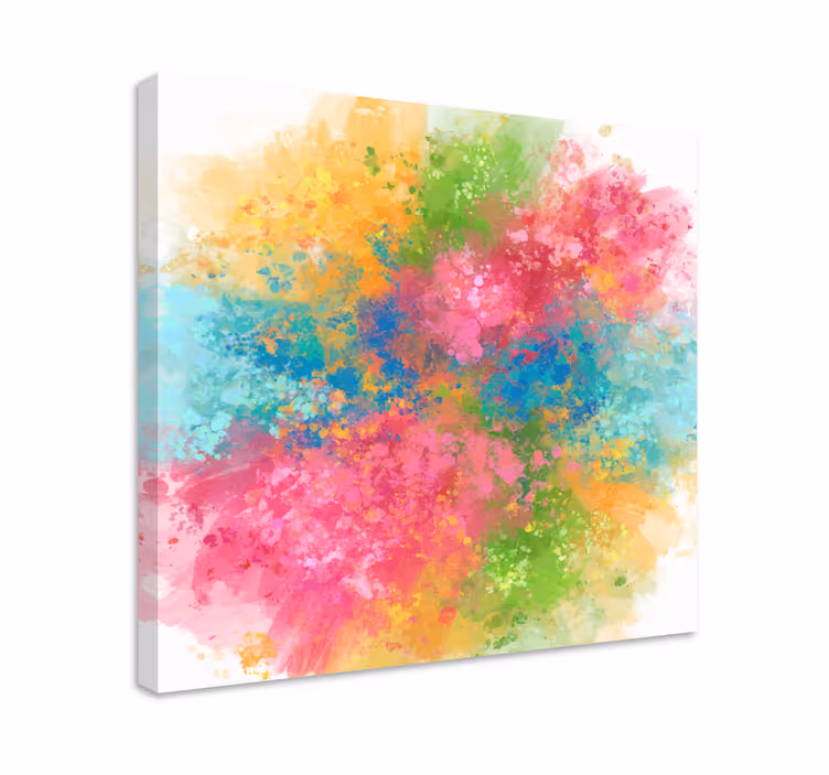 Abstract wall art 1 colorful explosion - TenStickers