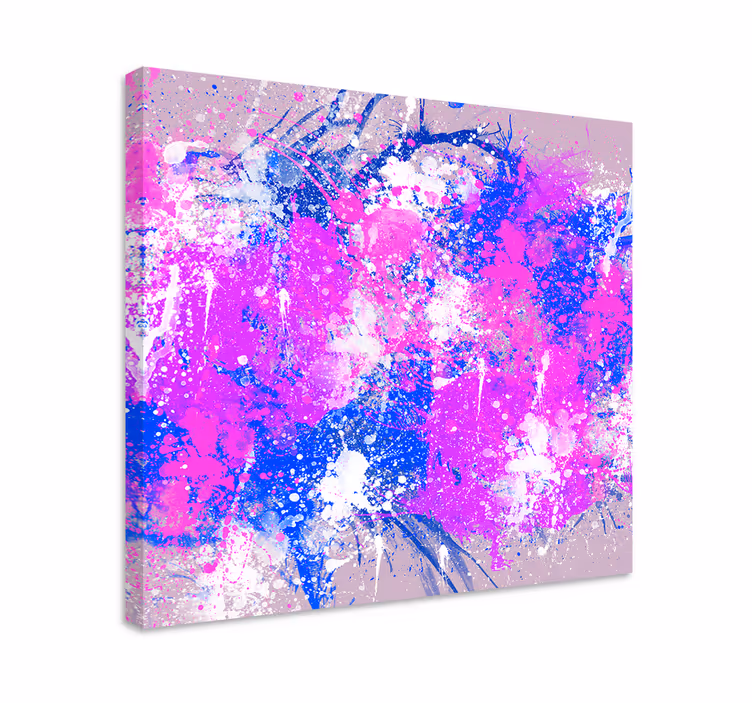 Abstract wall art 1 vibrant colorful splashes - TenStickers