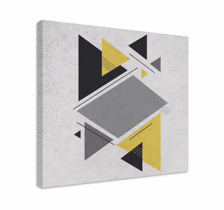 Geometric canvas in geometric shapes arrangement - TenStickers