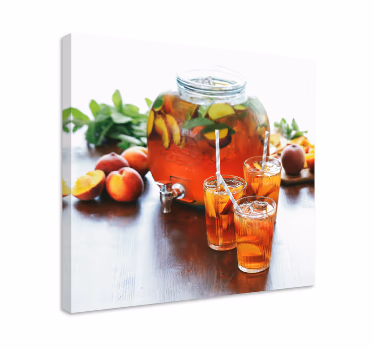 Fruit canvas wall art refreshing nectar beverage - TenStickers