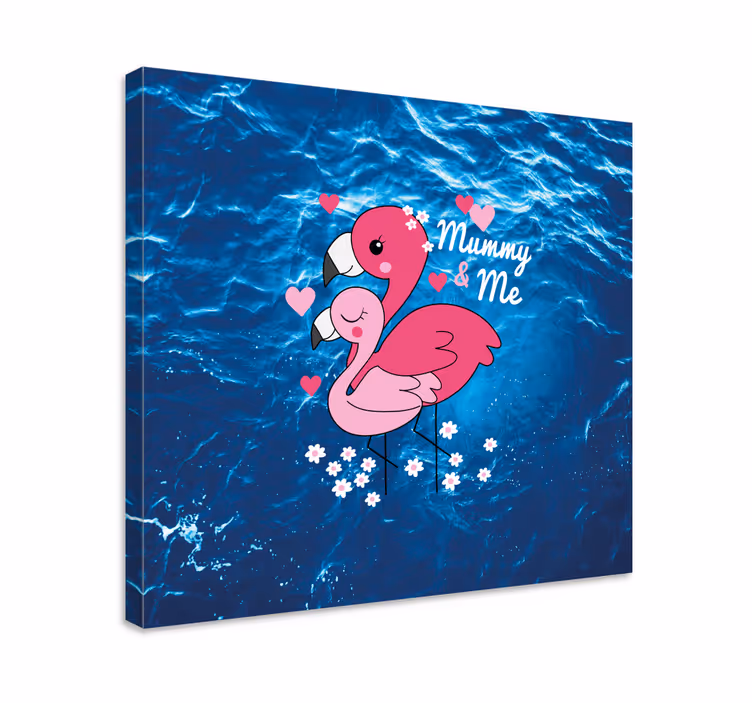 Love birds animal canvas wall art - TenStickers