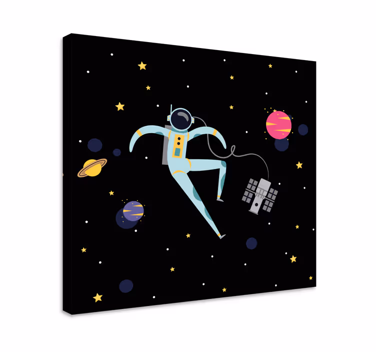 Astronaut in Space Videgoames canvas - TenStickers