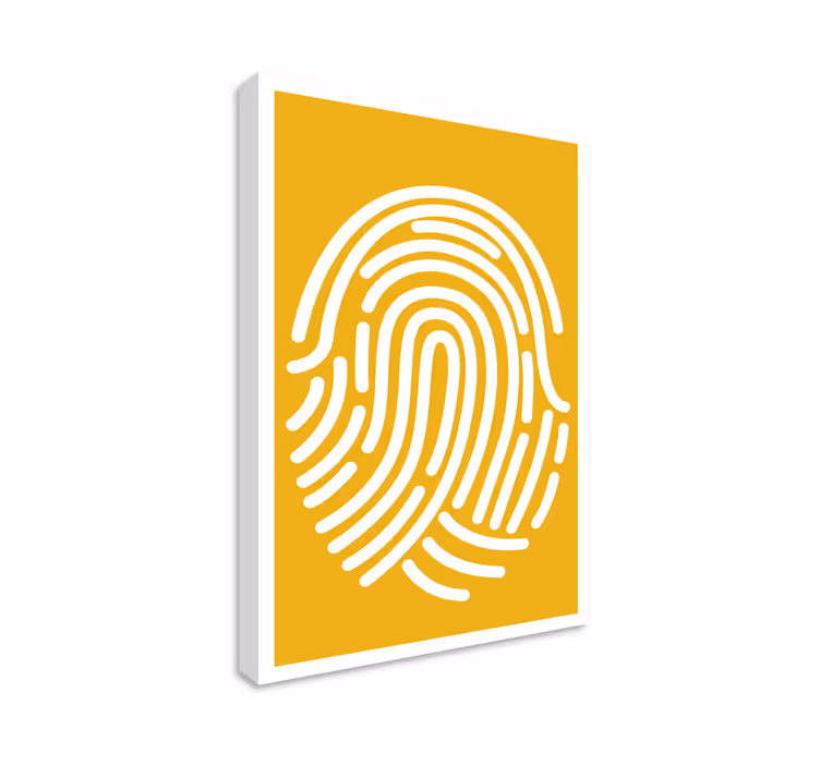 Fingerprint abstract art geometric canvas - TenStickers