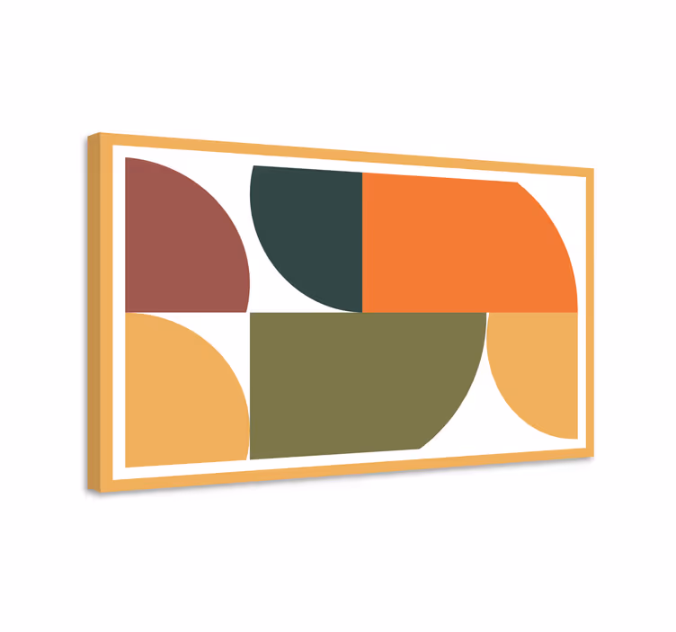 Abstract geometric art geometric canvas - TenStickers