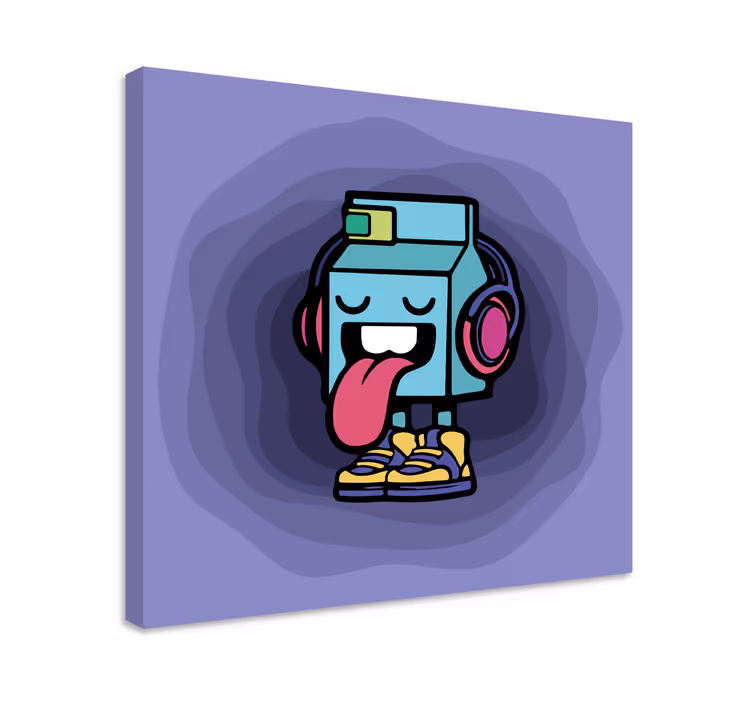 Cool Milk Cartoon people canvas - TenStickers