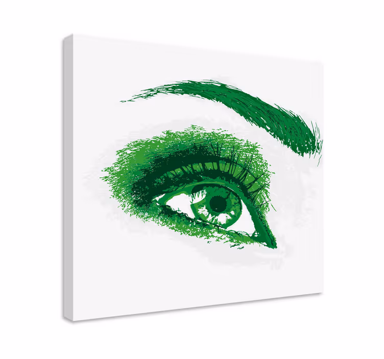 Fruit canvas wall art green eye artwork - TenStickers