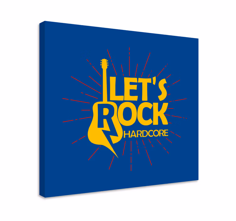 Music canvas art with guitar inspired design - TenStickers