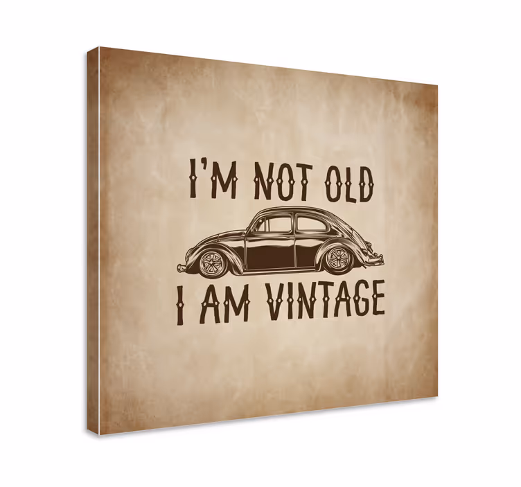 Retro canvas drive into the past with style - TenStickers