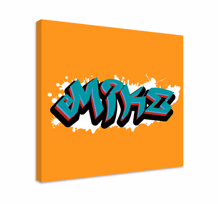 Wild style king graffiti personalised canvas - TenStickers