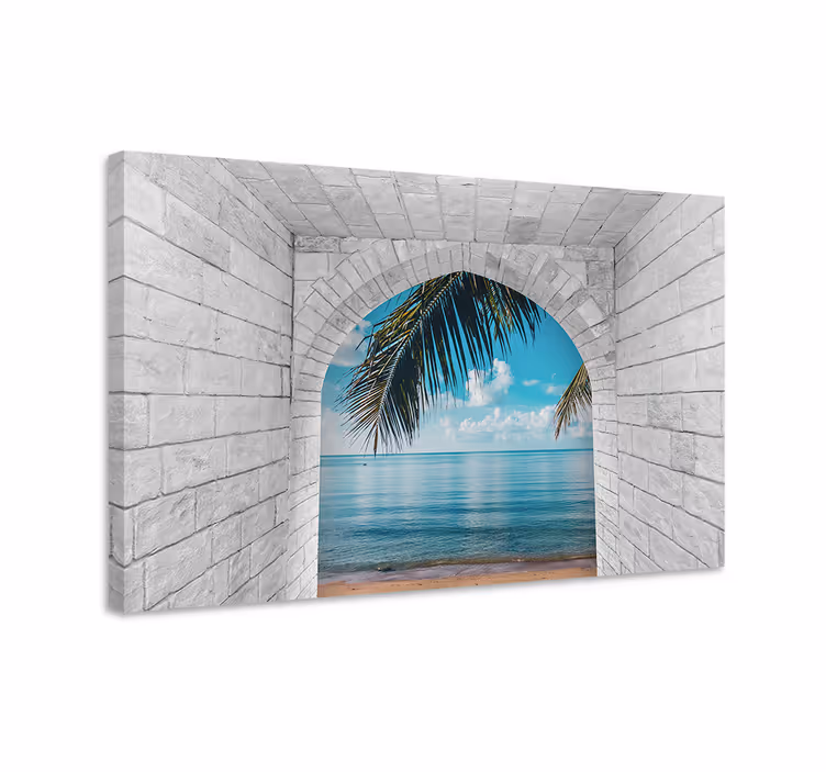 Landscape canvas ocean view arch - TenStickers