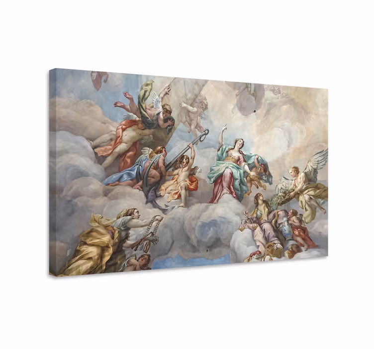 Canvas art mythical cloud scene - TenStickers