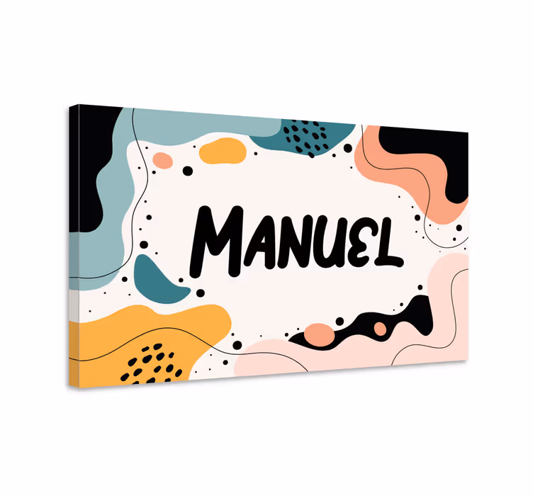 Custom canvas print fun name design - TenStickers