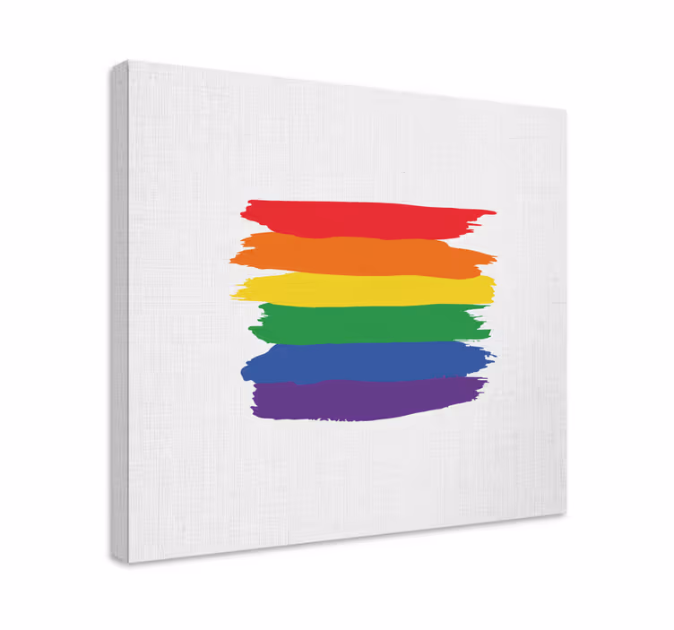 Retro canvas striped design - TenStickers