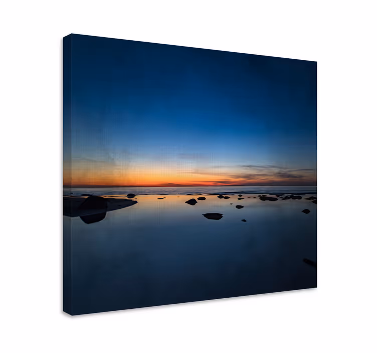 Calm Sea At Sunset landscape canvas - TenStickers