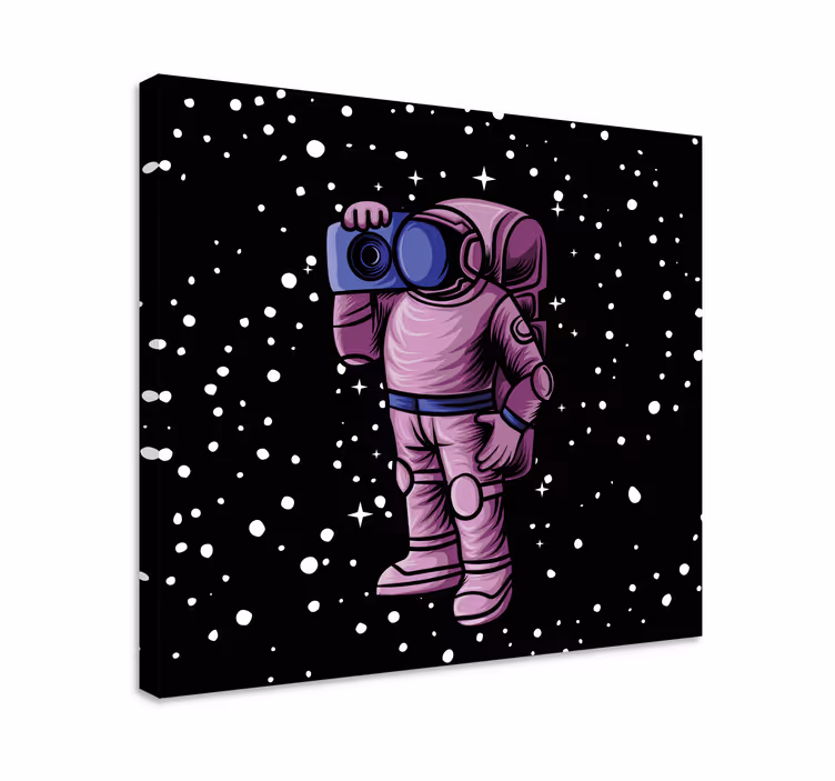 Astronaut Capturing Stars Videgoames canvas - TenStickers
