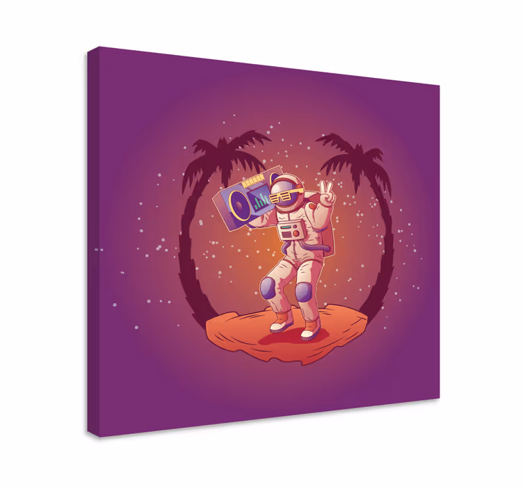 Videgoames canvas astronaut dancing - TenStickers