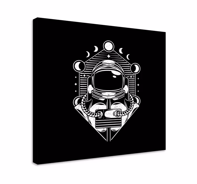 Videgoames canvas astronaut moon phases art - TenStickers