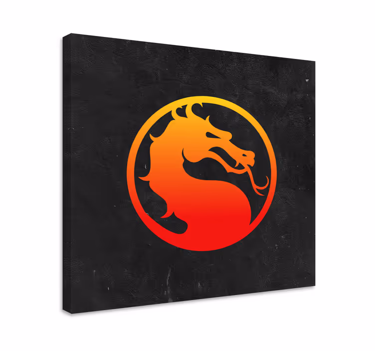 Videgoames canvas mortal kombat dragon art print - TenStickers