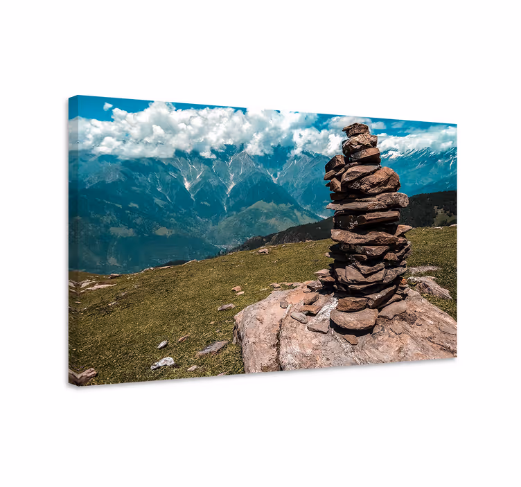 Landscape canvas stone stacked formation - TenStickers