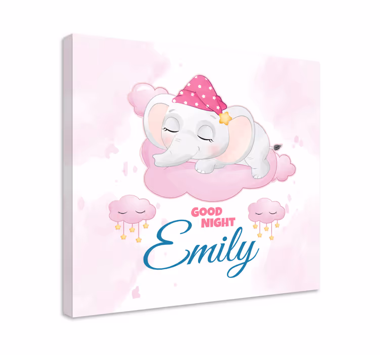 Elephant wallart sweet dreams elephant art - TenStickers