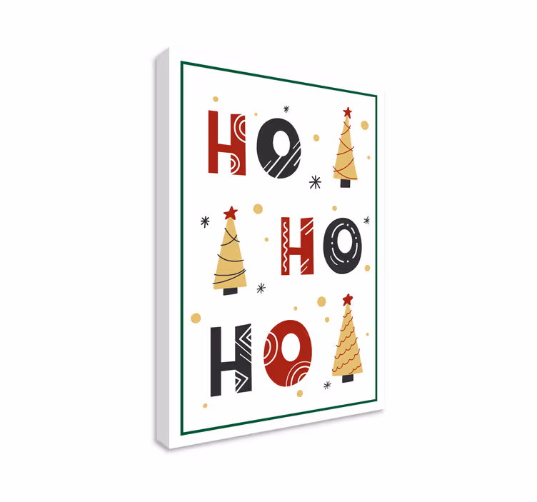 Quote canvas of holiday joy - TenStickers