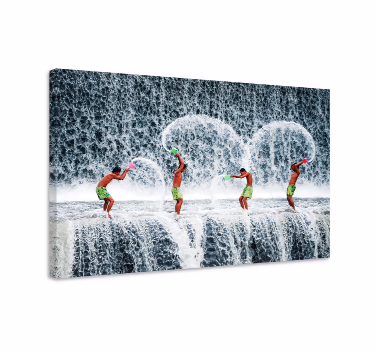 Sports canvas art water splash games artwork - TenStickers