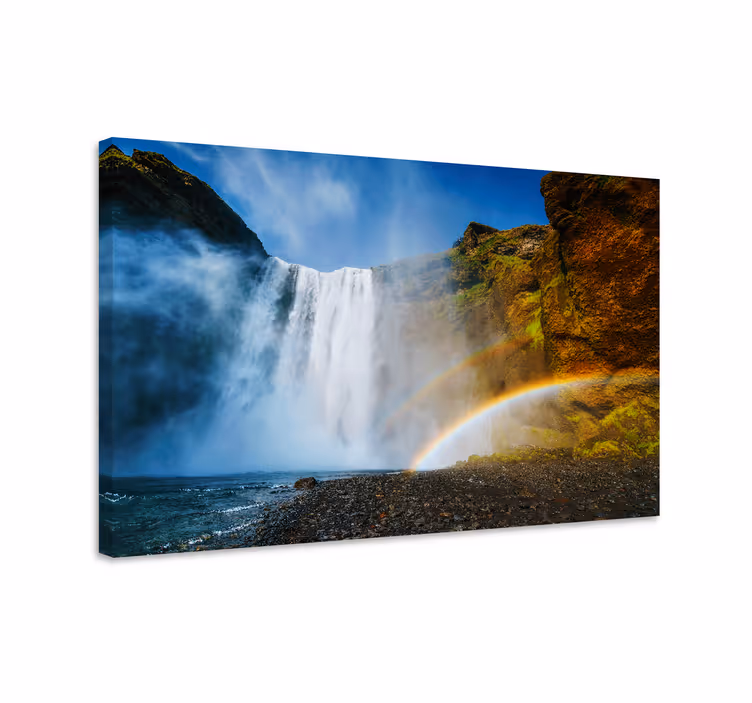 Landscape canvas majestic cascade scenery - TenStickers