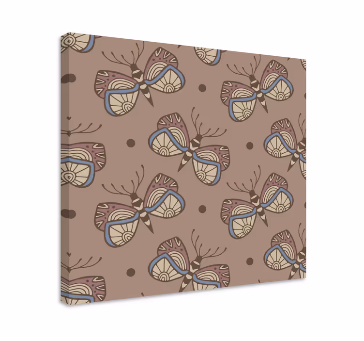 Butterfly canvas intricate butterfly design - TenStickers