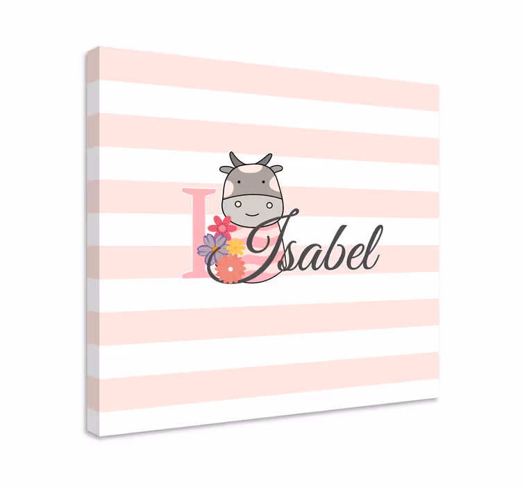 People canvas adorable cow design - TenStickers