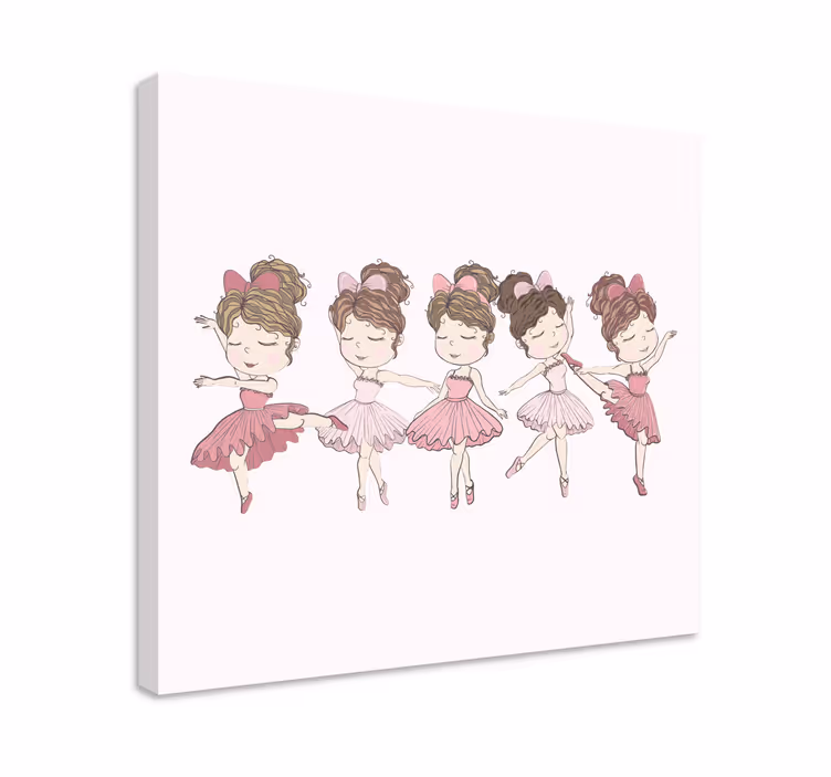 Nursery canvas ballet dancers artwork - TenStickers