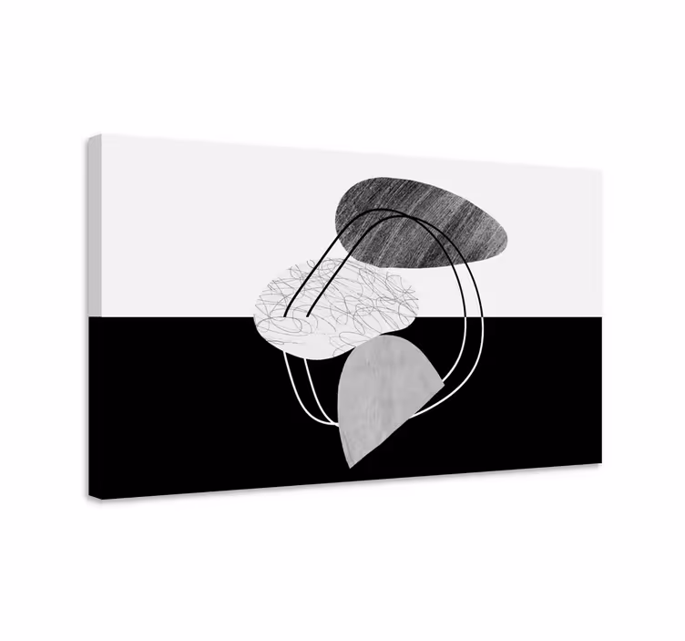 Abstract wall art 1 geometric shapes blend - TenStickers